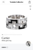 INEL AUR alb 18K - CARTIER - "Le Baiser du Dragon" + 27 Diamante = 0.54CT - Mar. 60 - 20g !