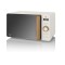 Cuptor cu microunde digital Swan Nordic, 20L, 6 trepte de functionare, putere 800W, alb - RESIGILAT