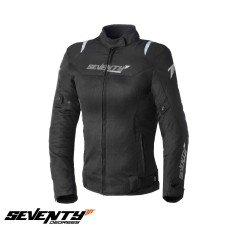 Geaca (jacheta) femei pentru scuter - motocicleta Racing vara Seventy model SD-JR50 culoare: negru Negru XXL (63/64cm)