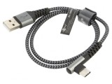 Cablu USB 2.0 USB A la USB C &icirc;n unghi 0,5m, Goobay