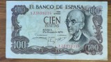 Spania - bancnota de colectie era Franco - 100 pesetas 1970 - Manuel de Falla - stare buna!