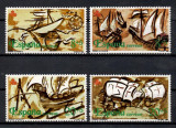 Spania 1990 - 1991 - 500 de ani de la descoperirea Americii, 2 serii,4 poze, MNH, Nestampilat