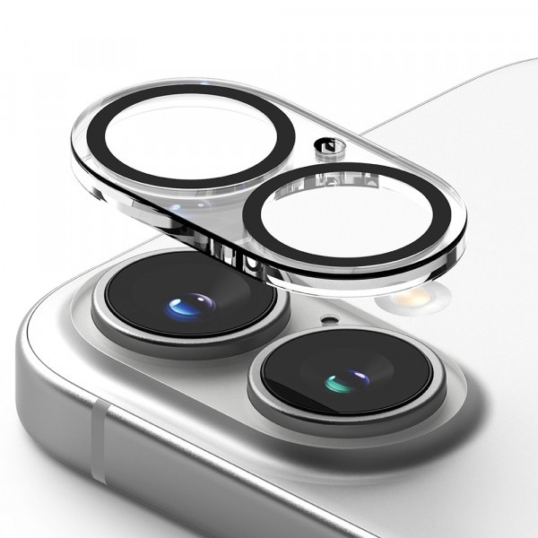 Folie de protectie Camera Spate Ringke pentru Apple iPhone 16 Plus / 16, Sticla Securizata, Set 2 bucati, Transparenta