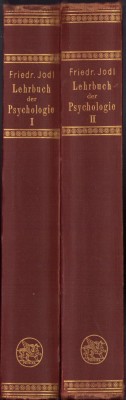 HST C6072 Lehrbuch der Psychologie 1916 Friedrich Jodl vol I+II foto