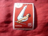 Timbru Japonia 1967 Sport - Universiada Tokio , val. 15y