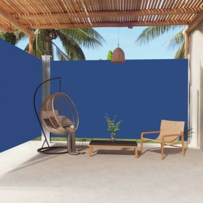 Gossi copertina laterala retractabila, albastru, 220x600 cm foto