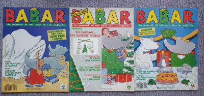 3 reviste in franceza benzi desenate 1991/92: Babar, un journal de roi pour tous foto