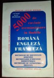 Dicţionar de identitate omonimă comparată : englez-francez-rom&acirc;n