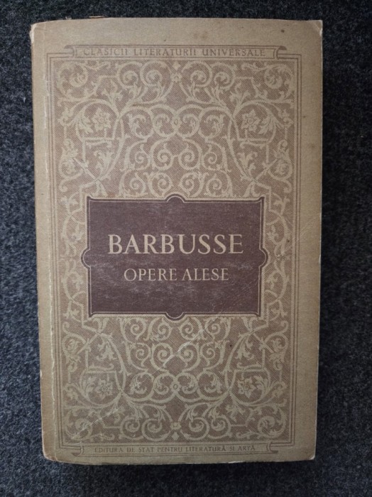 OPERE ALESE - Barbusse