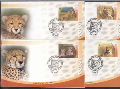 4 FDC Iran 2003 - WWF - GHEPARZI foto