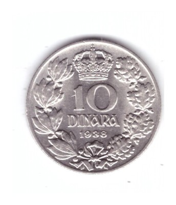 Moneda Yugoslavia 10 dinara 1938, stare foarte buna, cu luciu, curata foto