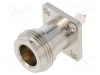 Conector N soclu mamă drept 50&Omega; lipire PTFE aurit AMPHENOL RF