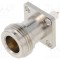 Conector N soclu mamă drept 50&Omega; lipire PTFE aurit AMPHENOL RF