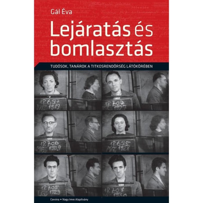 Lej&aacute;rat&aacute;s &eacute;s bomlaszt&aacute;s - Tud&oacute;sok, tan&aacute;rok a titkosrendőrs&eacute;g l&aacute;t&oacute;k&ouml;r&eacute;ben - Dr. G&aacute;l &Eacute;va