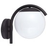 Lampa Perete V-TAC E27, IP44, Negru Mat, 220-240V, Aluminiu, Fier, Plastic, 200x280x260 mm