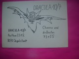 HOPCT 15076 DRACULA -GERMANIA--CARTE POSTALA RADIO AMATOR / RADIOAMATORI CARICATURA -CIRCULATA
