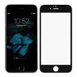Folie de sticla Apple iPhone 8, Elegance Luxury margini colorate Black, Anti zgariere, MyStyle