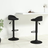 Cumpara ieftin Scaune de bar, 2 buc., negru, catifea