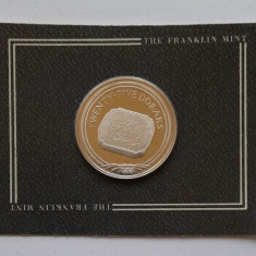 Moneda de argint- 25 Dollars Insulele Virgine Britanice 1988 FM(P) - A 3897