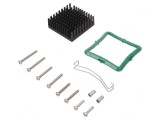 Radiator Negru cu Aripioare L40mm W40mm H14.5mm