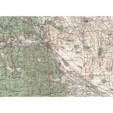 Harta Piatra Neamt si imprej., British Army, 1943, 50x70cm, repro