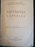 G.K. Constantinescu, Săptăm&acirc;na laptelui, 1932, campanie publicitară interbelic