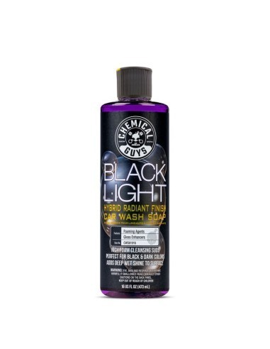 Sampon auto pentru caroserie neagra ChemicalGuys Black Light Hybrid, 473 ml