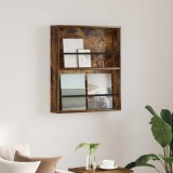 vidaXL Raft pentru reviste cu raft Stejar fumuriu 60 x 12 x 70 cm 890832