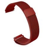 Cumpara ieftin Curea tip Milanese Loop compatibila cu Garmin Vivoactive 4, Telescoape QR, 22mm, Metalic Red, Very Dream