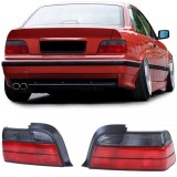 Lumini spate Rosu Negru Fumat potrivite pentru BMW Seria 3 E36 Coupe Cabriolet 90-99 Performance AutoTuning