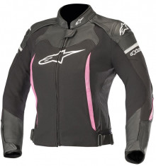 Geaca moto dame piele/textil Alpinestars Stella SPX culoare negru/roz marime 40 Cod Produs: MX_NEW 3113218103940AU foto