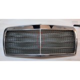 Grila radiator Mercedes Clasa S (W126, Sedan) 1980-1991, crom, 1268800883, PREZINTA ZONA CU CROM EXFOLIAT