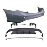 Set bara spate MERCEDES Clasa E COUPE/CABRIO (C207), 01.2013-, cu gauri senzori parcare; grunduit, de vopsit; type AMG; cu elemente de fixare, cu spo