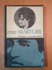 MARTURII de AUGUSTIN Z.N.POP,EDITIA A II-A