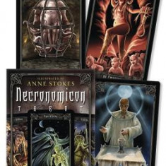 Necronomicon Tarot Cards Kit [With BookWith Tarot CardsWith Black Organdy Bag]