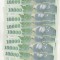 bnk bn Romania 10000 lei 2000 Isarescu unc - x10 consecutive