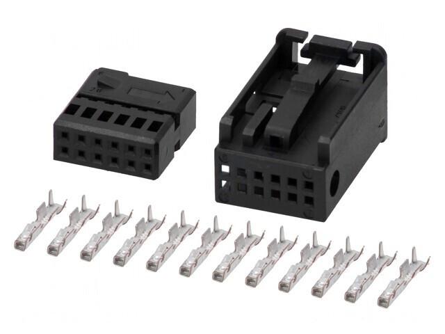 Carcasă Conector Quadlock 12 Pin Neagră
