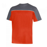 Cumpara ieftin Tricou maneca scurta, bumbac, portocaliu si gri, marimea XL, ART.MAS