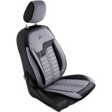 Set huse scaune auto Panda Londra, 11 piese, gri deschis-negru