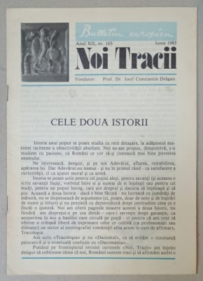 NOI TRACII , REVISTA FONDATA DE JOSIF CONSTANTIN DRAGAN , NR.103 , 1983 foto