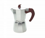 Cafetiera Grancucina Grey, Tognana, 6 cesti, 300 ml, aluminiu/silicon/plastic, argintiu/maro, Tognana Porcellane