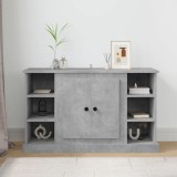 Servantă, gri beton, 100x35,5x60 cm, lemn prelucrat