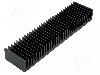 Radiator extrudat, aluminiu, 75mm x 300mm, neagra, FISCHER ELEKTRONIK - SK56/75/SA
