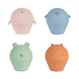 Set de 4 jucarii de baie stropitoare din silicon, 1 bucata, Badabulle