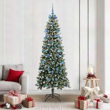 vidaXL Brad de Crăciun artificial cu 300 LED Verde 86 x 86 x 210 cm 3395839