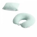Pern&Auml; travelflex 2&Atilde;&reg;n1, suport ergonomic, umplutur&Auml; cu particule de spum&Auml; cu memorie, design versatil, verde