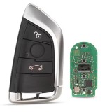 Cheie auto completa si programabila Techstar, compatibila cu BMW Seria 1 2 3 4 5 6 7, X3 X4 X5 X6, M2 M3 M4 &ndash; 433MHz, chip ID49 PCF7945, carcasa cu 3