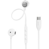Casti In-Ear cu fir JBL Tune 305C, Pure Bass, Hi-Res, USB-C, Alb