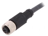 Cablu Conectare M12 4 Pin 5m 250VAC 4A PUR