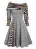 Rochie Dungi Femei, Maneca Lunga, Talie Evazata, Eleganta Casual, Primavara 2024